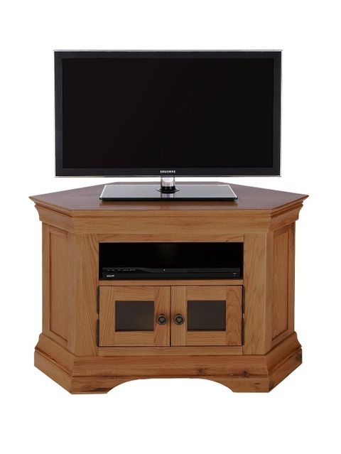 20 The Best Dark Wood Corner Tv Stands in 41 In. Wide Corner Tv Console (Dark Oak)