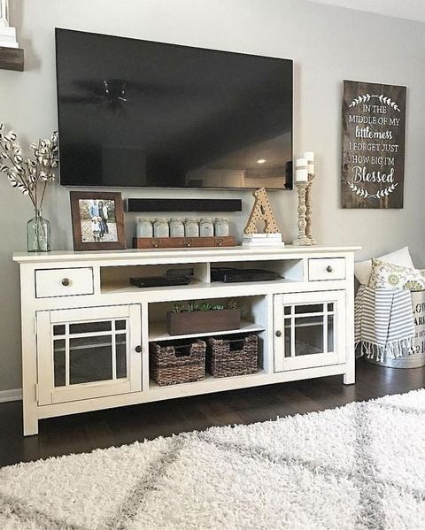 40 Tv Stand Decor Ideas To Elevate Your Living Room inside