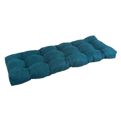 46 X 19 In. Tufted Solid Microsuede Bench Cushion, Teal - Walmart.com pertaining to 55-Inch By 19-Inch Tufted Solid Microsuede Bench Cushion
