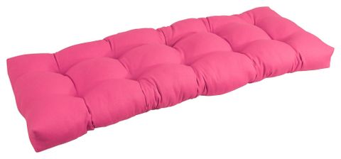 51"X19" Tufted Solid Twill Bench Cushion Pink - Contemporary - Seat ... inside 51-Inch By 19-Inch Tufted Solid Twill Bench Cushion