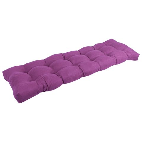 55-Inch By 19-Inch Tufted Solid Microsuede Bench Cushion Purple-Color ... within 55-Inch By 19-Inch Tufted Solid Microsuede Bench Cushion