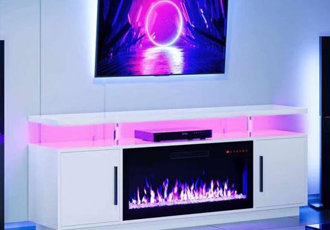 6 Design Ideas For Integrating An Electric Fireplace Tv Stand Into Your ... for Integrating a Charcoal TV Stand Into Your Living Space Design