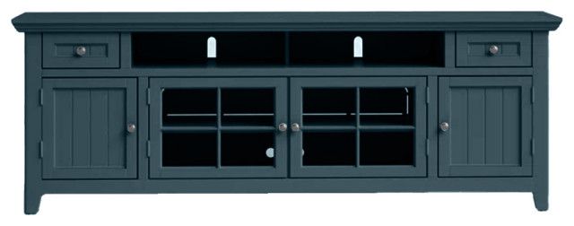 90&quot; Modern Coastal Entertainment Center - Transitional - Entertainment ... for 90&quot; Modern Coastal Entertainment Center With Hutch, Interesting Aqua
