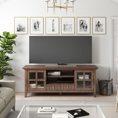 Acadian 60" Tv Stand | Ashley regarding Acadian Solid Wood 60"W Tv Media Stand & For Tvs Up To 65"