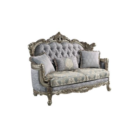 Acme Furniture Miliani Tufted Fabric &Amp; Wood Sofa With 5 Pillows In Gray ... regarding Unveiling the Craftsmanship Behind the ACME Furniture Miliani Sofa