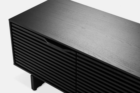 Align, Ash Wood Tv Stand With 4 Doors | Maison Corbeil in