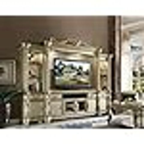 Amazon.com: Acme Vendome Gold Patina Entertainment Center With Tv Stand ... with regard to Acme Vendome Ii Entertainment Center Gold Patina And Bone