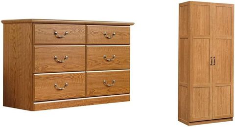 Amazon.com: Sauder Orchard Hills Dresser, Carolina Oak Finish ... regarding Understanding the Construction and Features of Sauder Orchard Hills Dressers