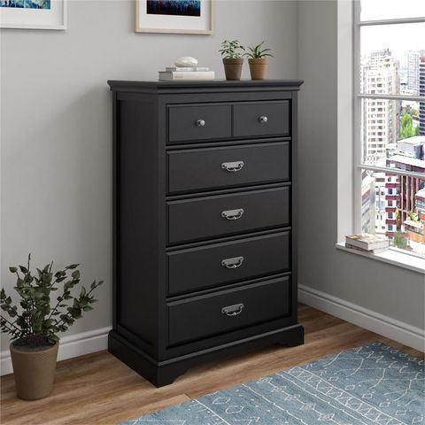Ameriwood Home Bristol Classic 5 Drawer Bedroom Dresser/ Storage Chest ... in How to Organize Your Clothes Efficiently Using a Five Drawer Dresser