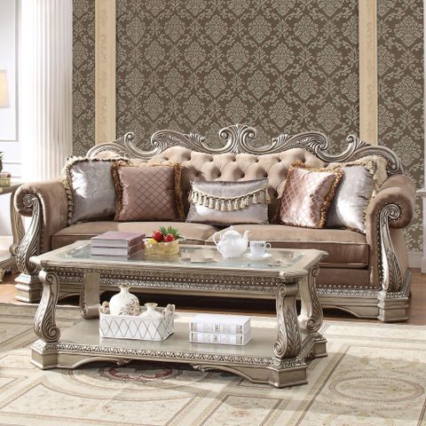 Astonishing Gallery Of Acme Living Room Furniture Photos | Direct To ... within Acme Furniture Miliani Tufted Fabric & Wood Sofa With 5 Pillows In Gray/Bronze