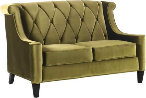 Barrister Green Velvet Loveseat From Armen Living | Coleman Furniture in Caring for Your Investment Maintaining the Beauty of Your Velvet Loveseat