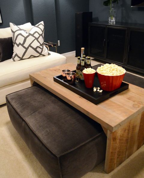 Before & After: Cozy Media Room - Heather Scott Home & Design for Creating a Cozy Media Haven: Design Inspiration with the Myles 2-Door Stand