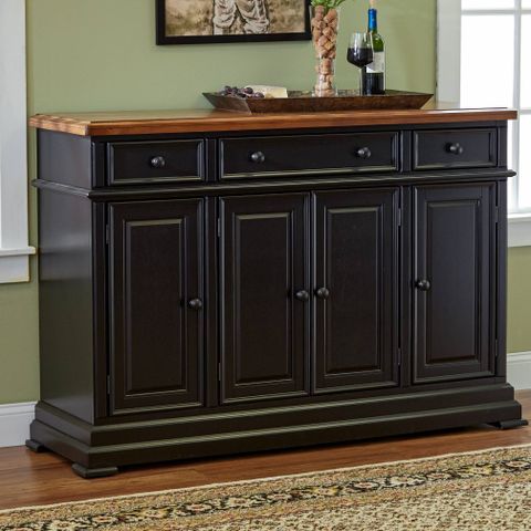 Best 15+ Of Black Dining Room Sideboards pertaining to 57"W Sideboard, Black
