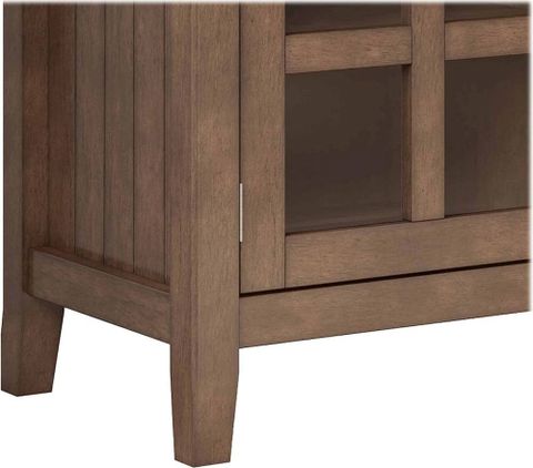 Best Buy: Simpli Home Acadian Solid Wood 60 Inch Wide Transitional Tv ... inside Unveiling the Charm of Acadian Solid Wood Media Stands A Deep Dive