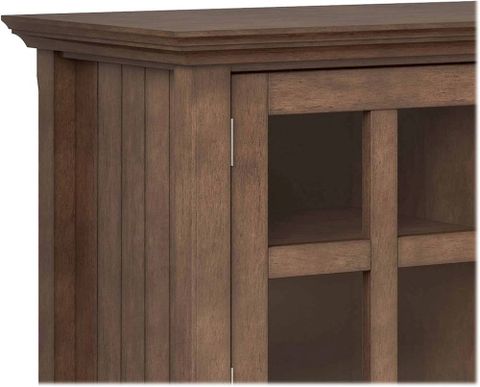 Best Buy: Simpli Home Acadian Solid Wood 60 Inch Wide Transitional Tv ... within Unveiling the Charm of Acadian Solid Wood Media Stands A Deep Dive
