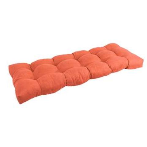 Blazing Needles 55-Inch By 19-Inch Tufted Solid Outdoor Spun Polyester ... with regard to Microsuede Bench Cushions Exploring the Benefits and Drawbacks