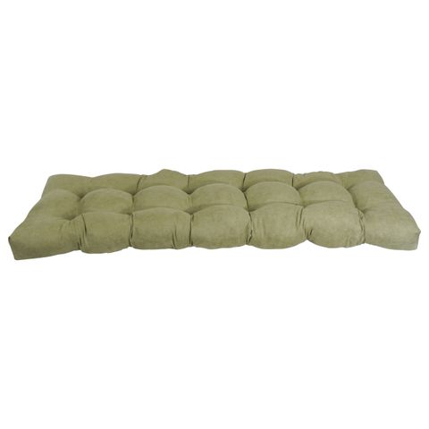 Blazing Needles 60-Inch By 19-Inch Tufted Solid Microsuede Bench ... inside Microsuede Bench Cushions Exploring the Benefits and Drawbacks
