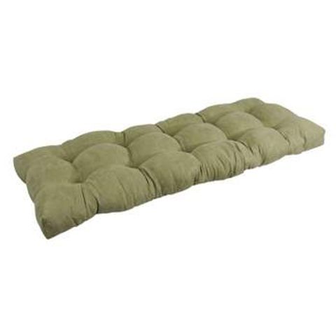 Blazing Needles 60-Inch By 19-Inch Tufted Solid Microsuede Bench ... intended for Understanding the Durability and Style of Solid Twill Bench Cushions
