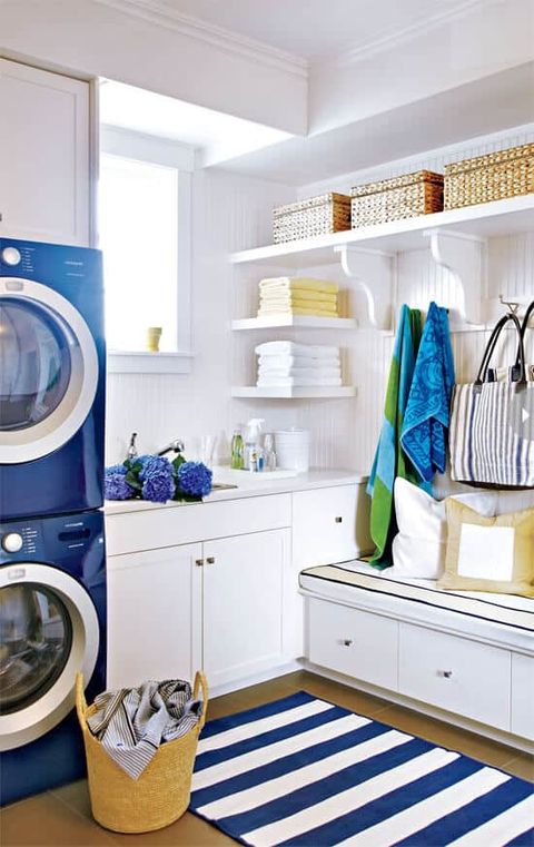 Bringing Color Into Your Laundry Room - Kristina Wolf's House Of Design throughout Beyond Beige Refreshing Your Laundry Space with Vibrant Hues