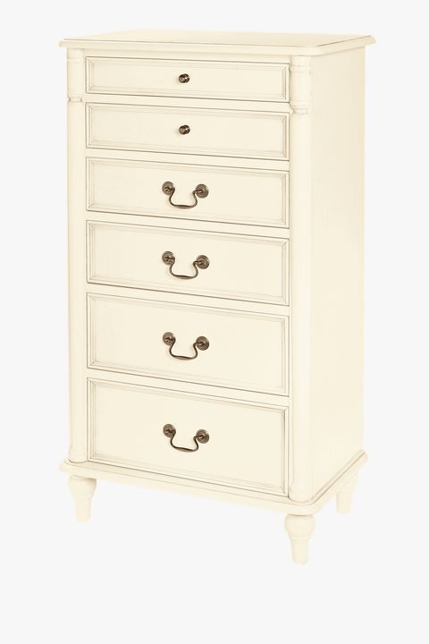 Clifton 6 Drawer Tall Chest (Ivory) – Qualita pertaining to