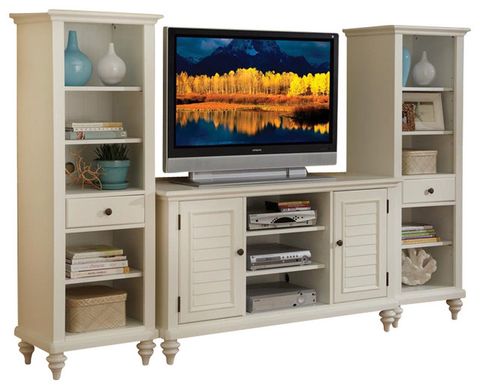 Coastal Style Media Centers - Design A Room Interiors Camberley inside 90" Modern Coastal Entertainment Center With Hutch, Interesting Aqua