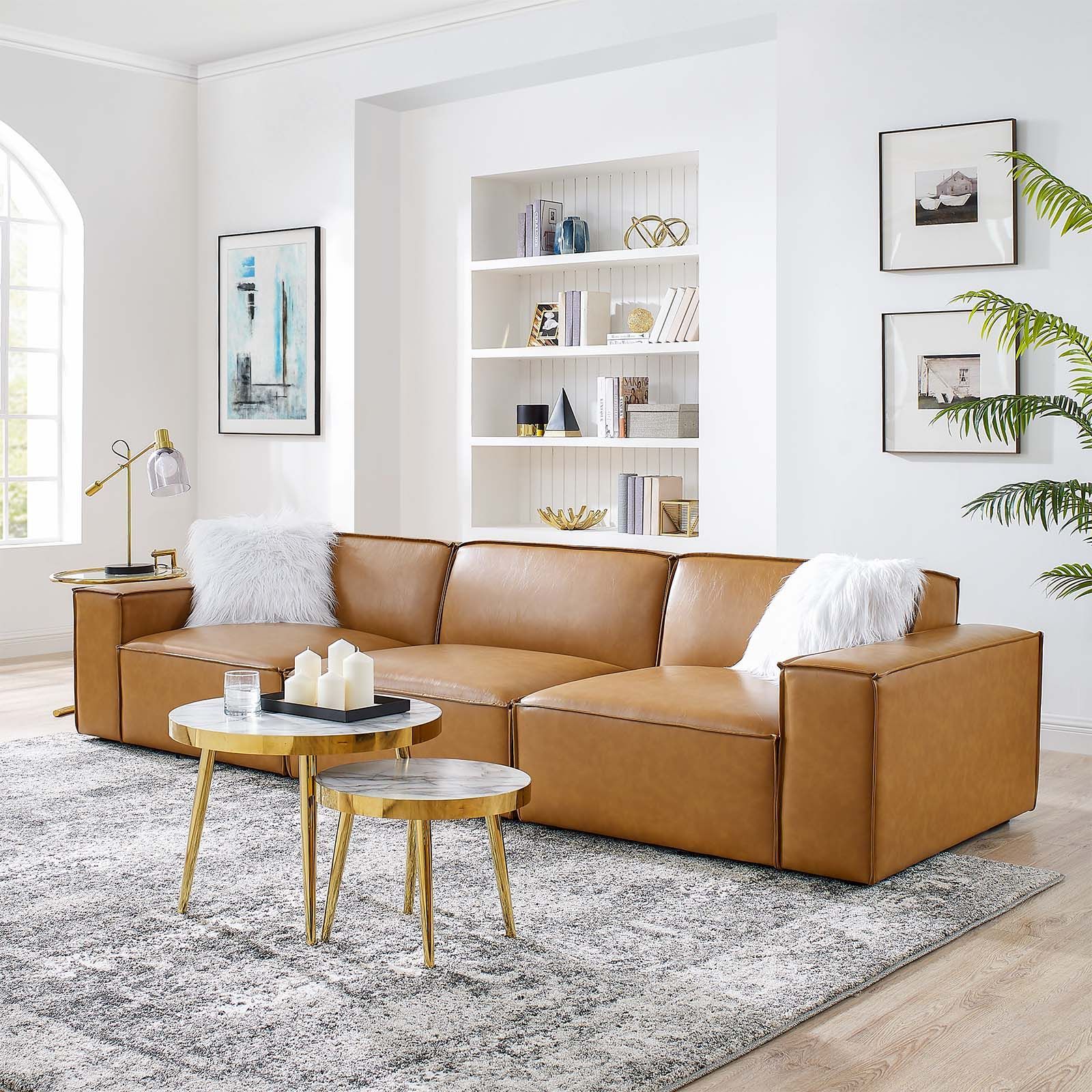 Creating a Stylish Living Space with a Bartlett Vegan Leather 3-Piece Sofa