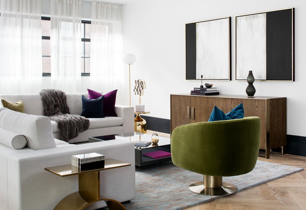 Dumbo Brooklyn Apartment - Contemporary - Living Room - New York - By ... throughout How to Perfectly Style Your Living Room with the DUMBO TV Stand