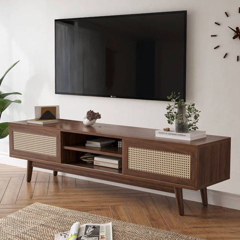Epie 62.9'' Media Console In 2024 | Living Room Decor Cozy, Media ... pertaining to