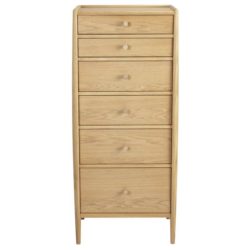 Ercol | Winslow 6 Drawer Tall Chest | Aldiss Of Norfolk pertaining to