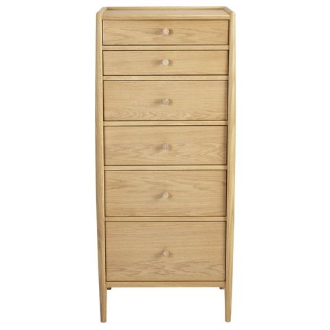 Ercol | Winslow 6 Drawer Tall Chest | Aldiss Of Norfolk pertaining to