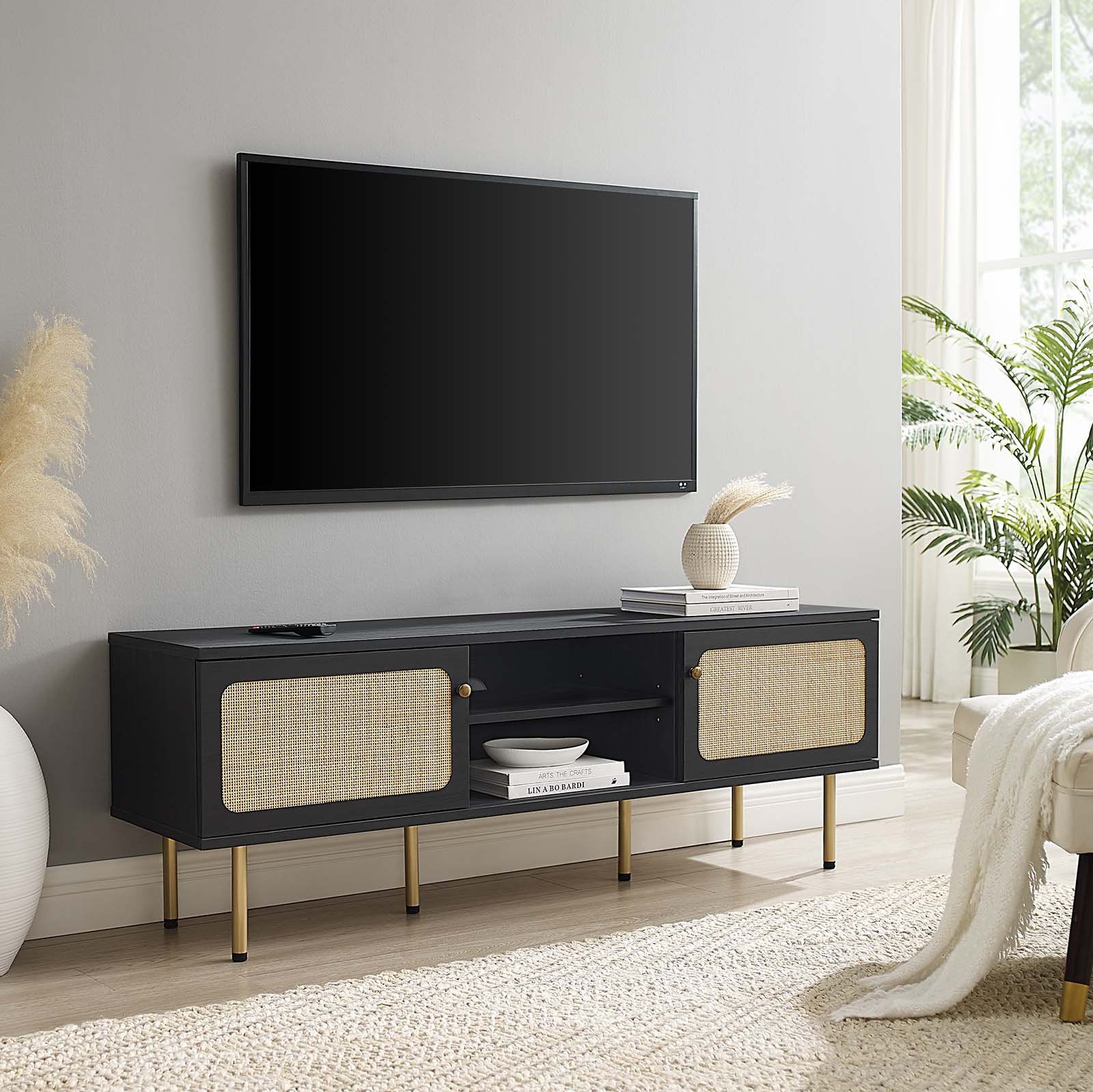 Estetica Furniture Modway Cambria 60&quot; Tv Stand &amp;Amp; Reviews | Wayfair regarding Setting Up Your Cambria 47 TV Stand A Step by Step Guide