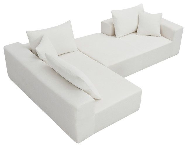 Gewnee 109*68&quot; Modular Sectional Living Room Sofa Set - Contemporary ... with regard to