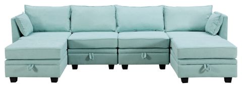 Gewnee Modern Large U-Shape Modular Sectional Sofa - Contemporary ... in