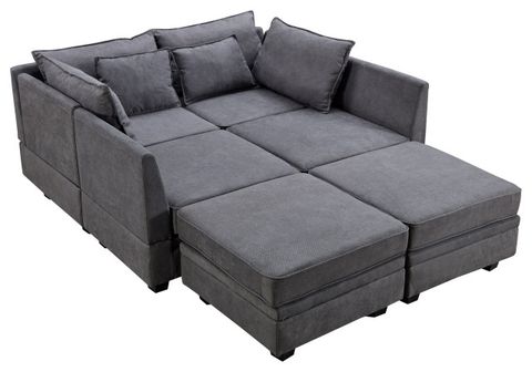 Gewnee Modern Large U-Shape Modular Sectional Sofa - Transitional ... pertaining to Common Challenges and Solutions with Gewnee SOFA