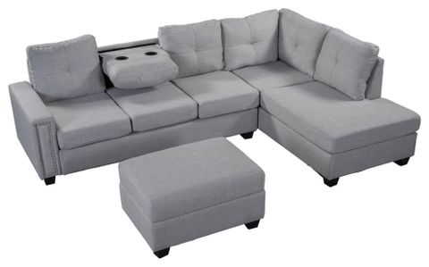 Gewnee Reversible Sectional Sofa Space Saving - Transitional ... with Common Challenges and Solutions with Gewnee SOFA