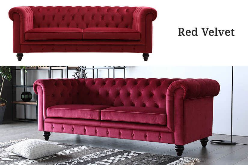 Hugo 3 Seater Chesterfield Sofa | Living Room Furniture Sg | Bedandbasics pertaining to