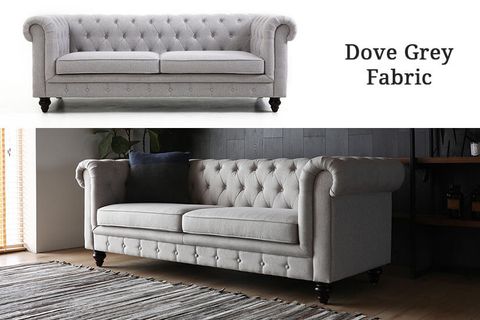 Hugo 3 Seater Chesterfield Sofa | Living Room Furniture Sg | Bedandbasics with regard to Beyond the Basics Exploring Chesterfield Sofa Materials