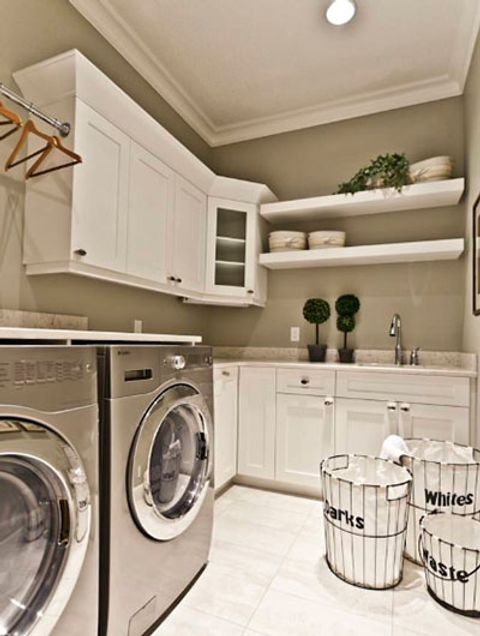 Laundry Room Colors For Walls within 10 Ways To Bring Color Into Your Laundry Room