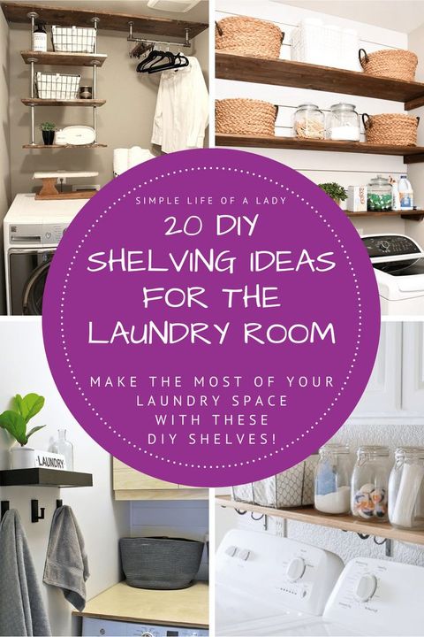 Making The Most Of Laundry Room Space With Diy Shelves! In 2024 | Diy ... intended for Small Laundry Room Solutions Making the Most of Limited Space