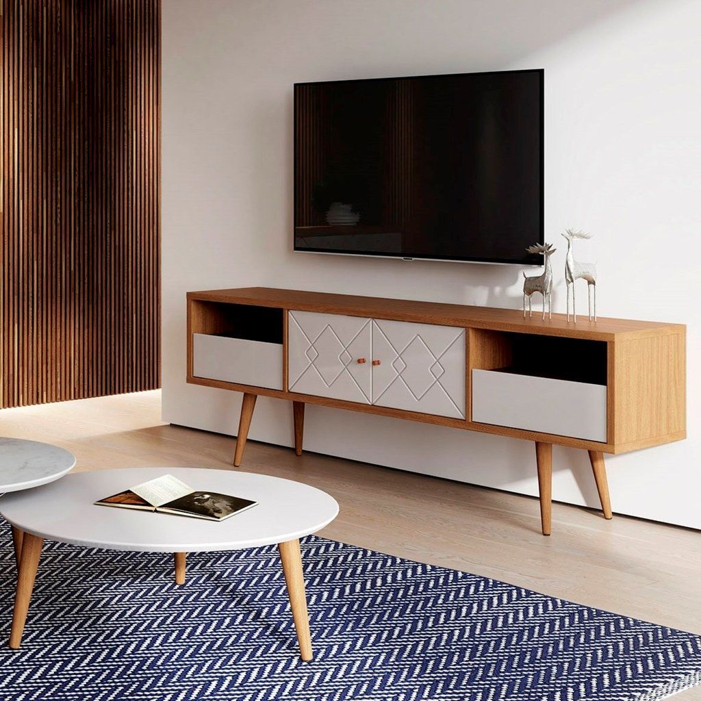 Manhattan Comfort 220952 - Trinity 70.86&quot; Mid- Century Modern Tv Stand ... pertaining to