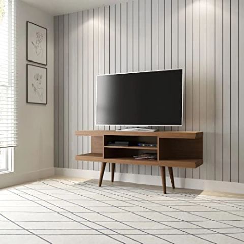 Manhattan Comfort Utopia Collection Mid Century Modern Tv Stand Shelves ... throughout From Assembly to Aesthetic Mastering the Manhattan Comfort DUMBO TV Stand