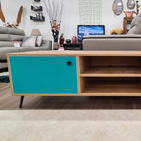 Modern Engineered Wood 4 Door Tall Tv Unit With Side Door – Lakshmis ... pertaining to