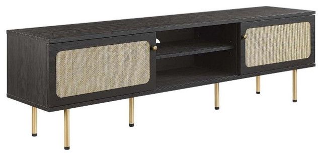 Modway Cambria Rattan And Particleboard Tv Stand For Tvs Up To 70&quot; In ... throughout Setting Up Your Cambria 47 TV Stand A Step by Step Guide