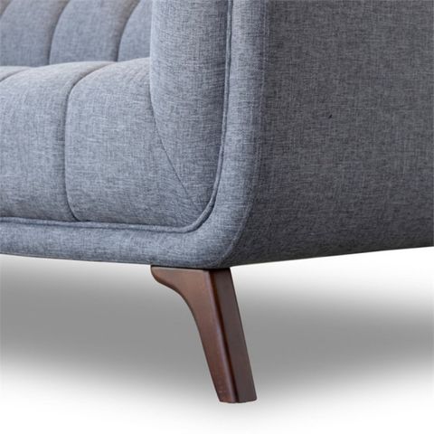 Pemberly Row Mid Century Modern Tufted Back Fabric Sofa In Gray, 78 ... in Designing a Cozy Nook with the Pemberly Row Sofa as Your Centerpiece