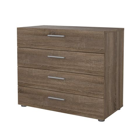 Pepe 4 Drawer Chest - Truffle - Casfurniture pertaining to 4 Drawer Chest Truffle