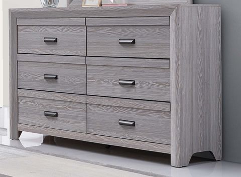 Red Barrel Studio 1Pc Contemporary Six Drawers Dresser Grey Driftwood ... with regard to Is the Tammy 6-Drawer Dresser Right for You? A Detailed Analysis