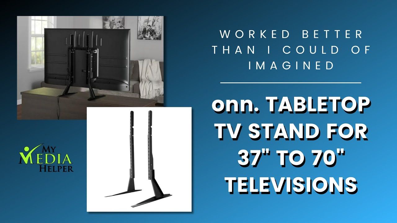 Review And Assembly Of The Onn. Tabletop 37&quot; To 70&quot; Television Stand ... in Setting Up Your Cambria 47 TV Stand A Step by Step Guide