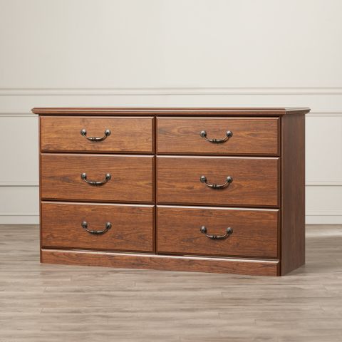 Sauder Orchard Hills 6 Drawer Dresser & Reviews | Wayfair inside Understanding the Construction and Features of Sauder Orchard Hills Dressers