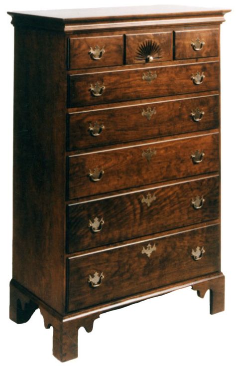 Six Drawer Tall Chest - Ohio Hardwood Furniture with regard to Understanding Quality Craftsmanship The Cassidy 6-Drawer Tall Chest Perspective