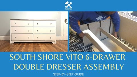 South Shore Vito 6 Drawer Double Dresser Assembly | Olympia 6 - Drawer ... with regard to The Ultimate Guide to Kalla Dresser Assembly and Customization